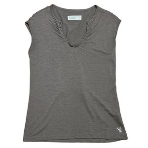 Carve Designs Light Brown Lace Up Back Sleeveless Top Sz XS